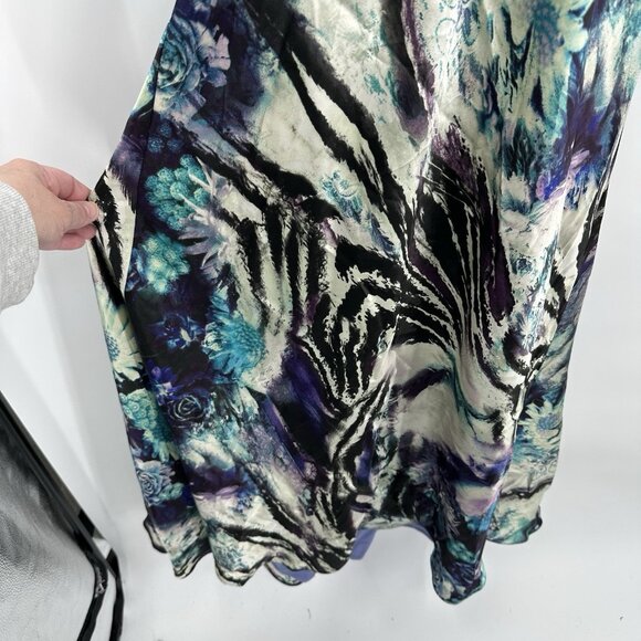 CACHE maxi dress gown beaded backless sequins satin floral Y2K party evening 4 - Picture 6 of 14